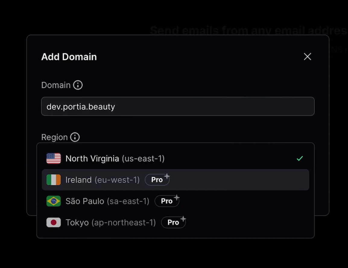 Setup domain